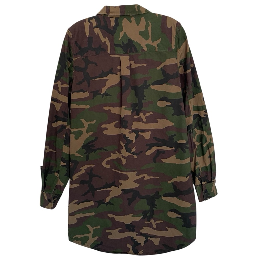 Vans Camouflage Shirtdress Trench Coat Women’s Medium Punk Skater Grunge Utility - Picture 4 of 11